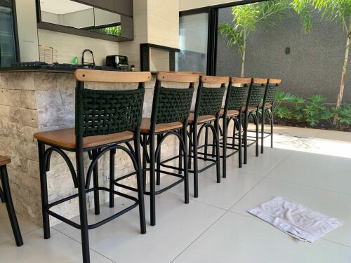 Imagem do produto Banqueta Milano Corda Verde